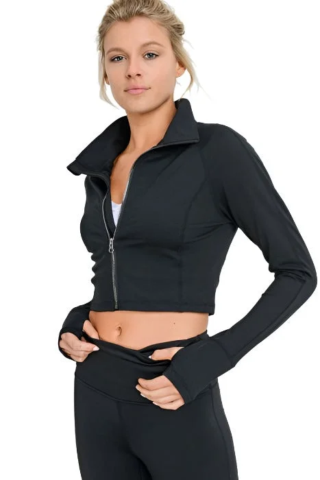 Mono B Crop Jacket AJ2432 Black Print Jacket Jacquard Jacket Patchwork Jacket