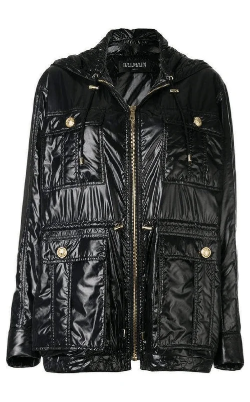 Multi-Pocket Parka Jacket Jersey Jacket Tulle Jacket Batik Jacket