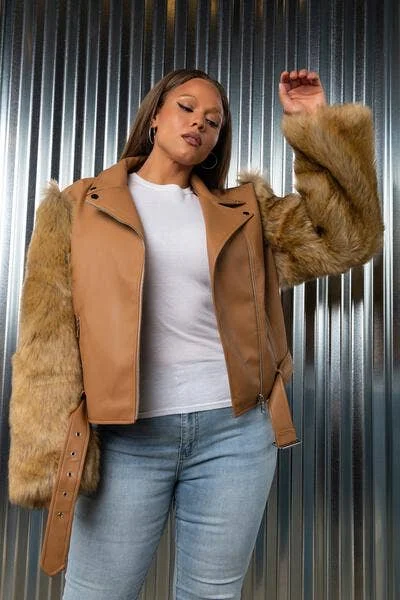 Nollie Faux Fur Jacket Faux Fur Jacket Real Fur Jacket Shearling Jacket