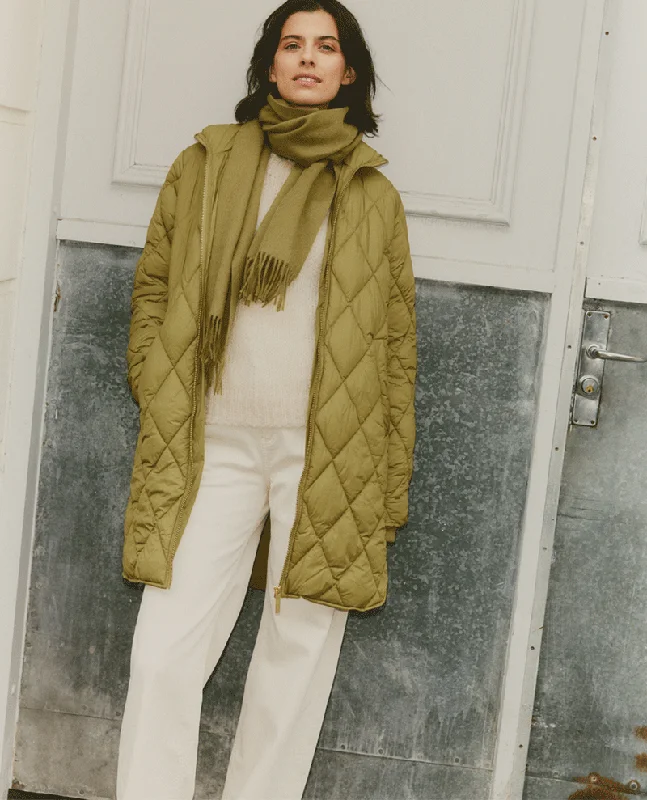Part Two Ollias Green Quilted Jacket Satin Jacket Silk Jacket Chiffon Jacket