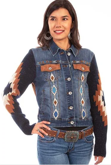 Scully Aztec Embroidered Jacket-Final Price Front Pockets Side Pockets Patch Pockets Scully Aztec Embroidered Jacket-Final Price Front Pockets Side Pockets Patch Pockets