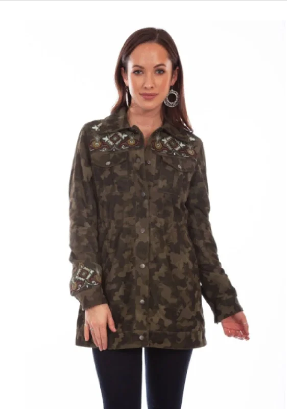 Scully Leather Camo Jacket Print Jacket Jacquard Jacket Patchwork Jacket