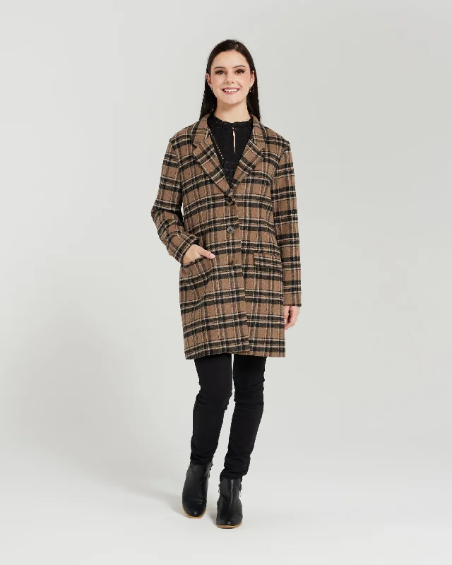 Vera Jacket Plaid Jacket Tartan Jacket Houndstooth Jacket