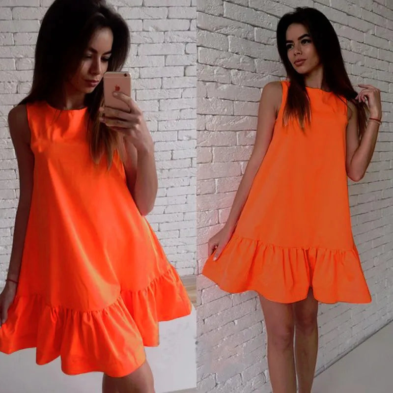 Jocoo Jolee 2024 Summer Solid Beach Chiffon Dress Women Casual Sleeveless Ruffled Loose Mini Dress Elegant Vestidos Clothing Chic Puff Sleeve Mini Dress Jocoo Jolee 2024 Summer Solid Beach Chiffon Dress Women Casual Sleeveless Ruffled Loose Mini Dress Elegant Vestidos Clothing Chic Puff Sleeve Mini Dress