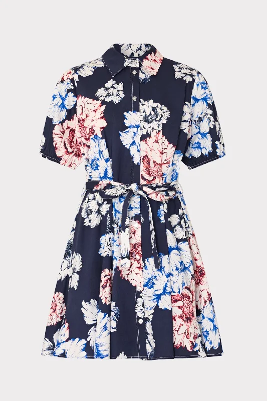 Juni Printed Poplin Mini Dress Cozy Jersey Mini Dress