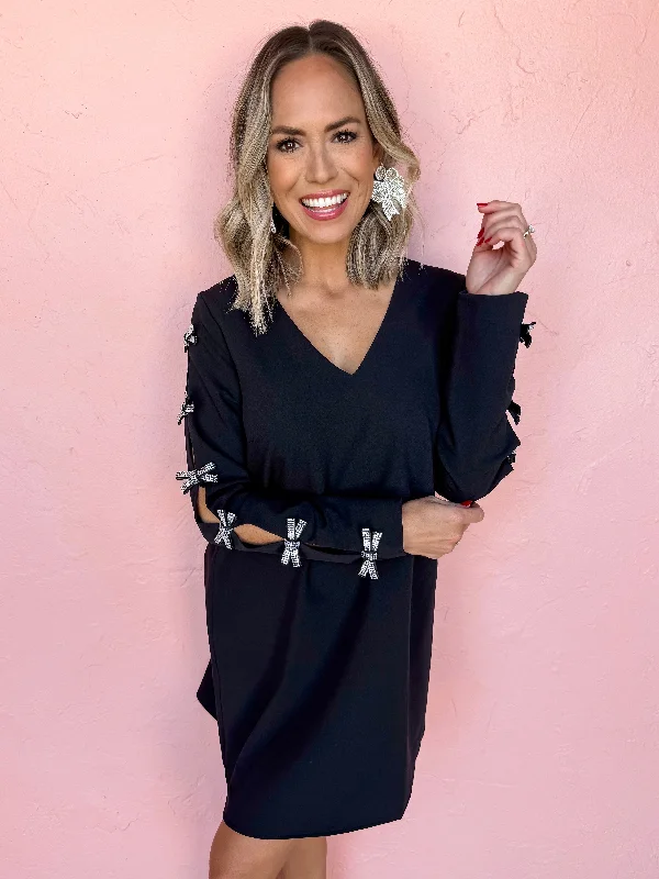 Ready To Shine V Neck Mini Dress Cozy Wraparound Mini Dress