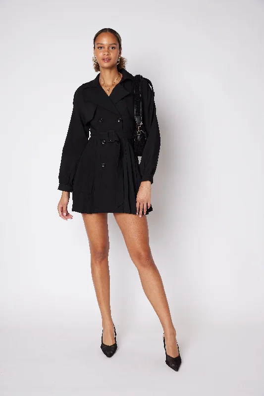 Samuel Double Breasted Mini Dress Comfortable One-Shoulder Mini Dress