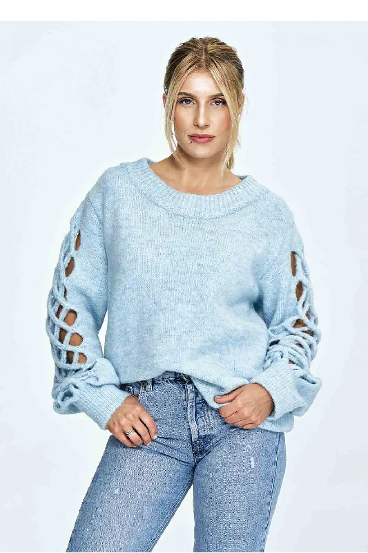 Jumper Figl Houndstooth Herringbone Solid