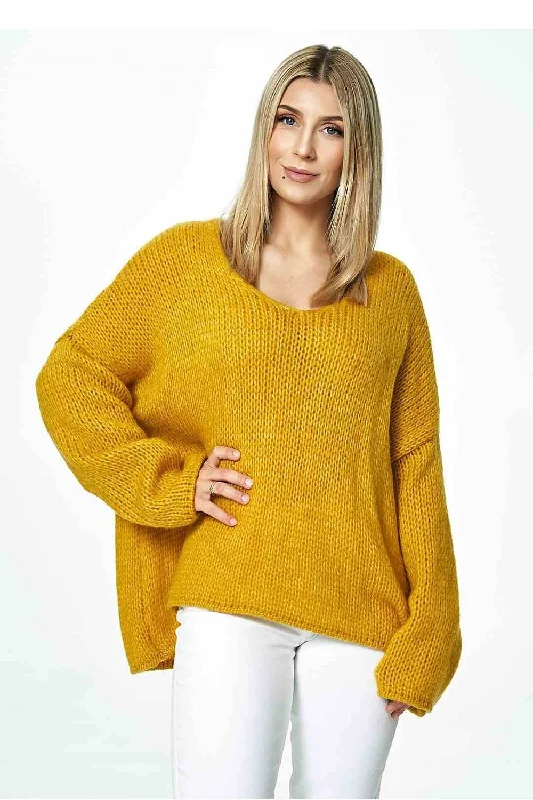 Jumper Figl Cable Knit Ribbed Knit Lace Knit