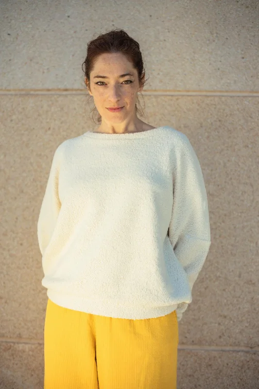 Jumper Isa - Cloudy Fleece Slim Fit Regular Fit Oversized