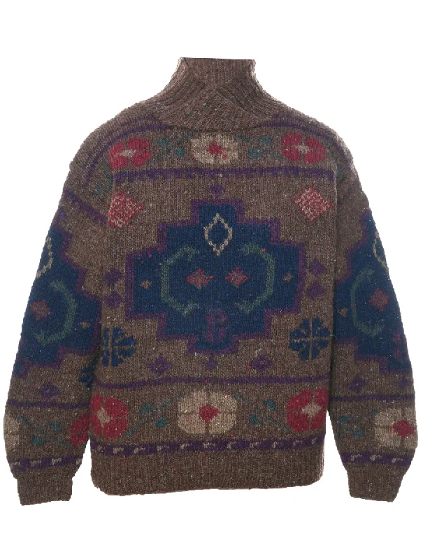 Multi-colour Jumper - M Spandex Rayon Corduroy