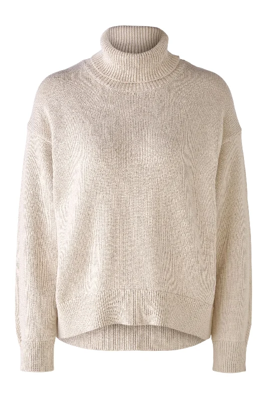 Oui 77847 Light Beige Jumper Neon Metallic Matte
