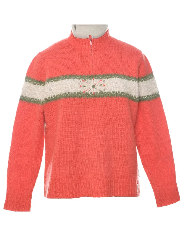 Woolrich Nordic Jumper - L Seamless Knitted Crochet