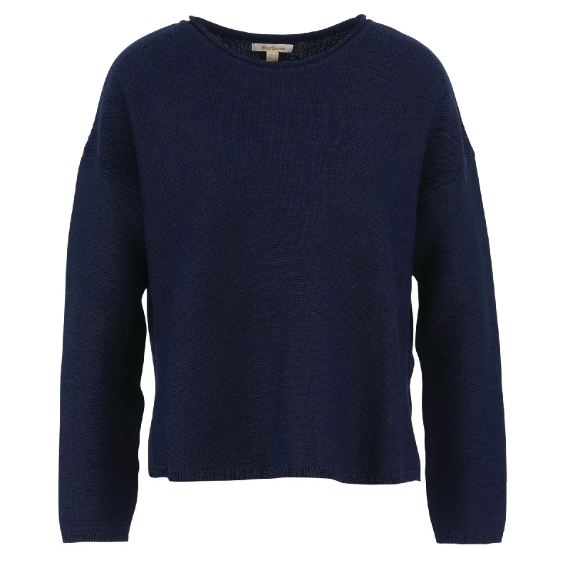 Barbour Ladies Marine Knit Jumper Spandex Rayon Corduroy