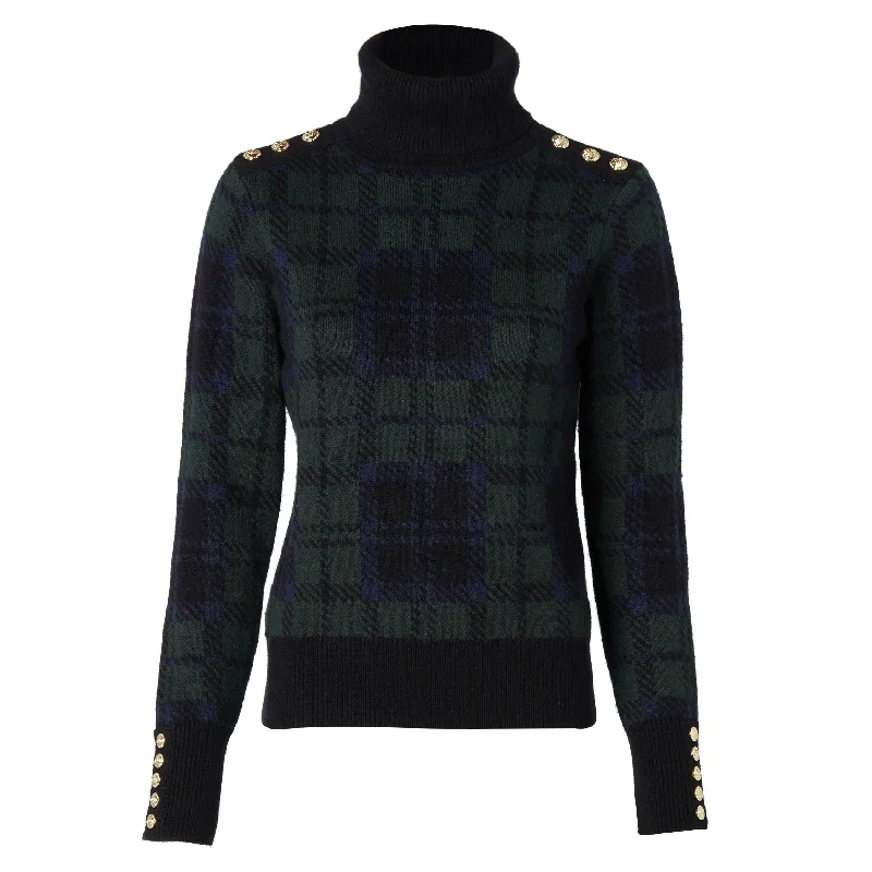 Holland Cooper Ladies Heritage Knit Jumper Striped Floral Plaid