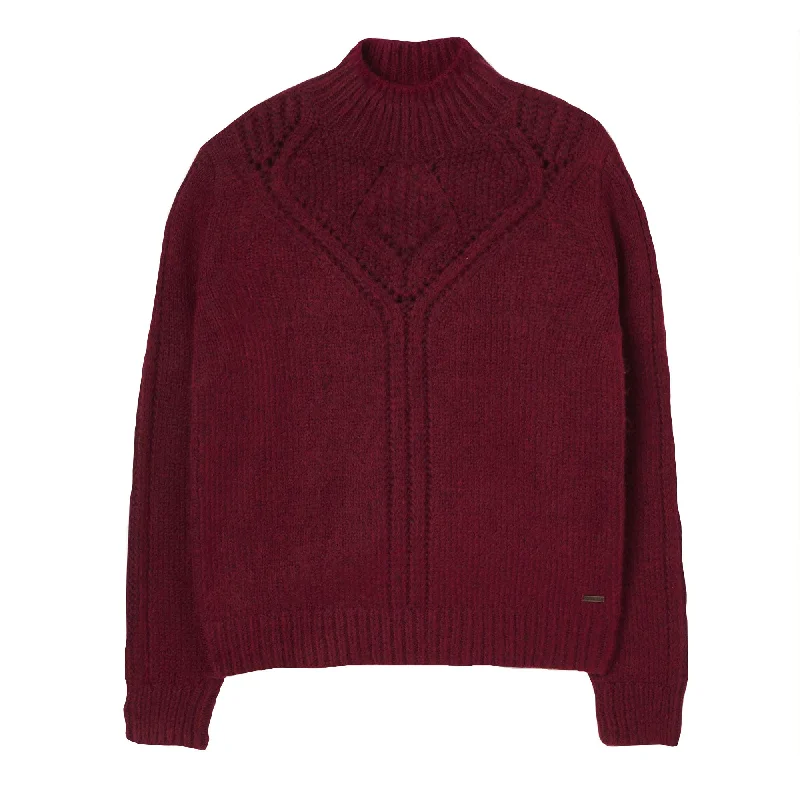 Joules Ladies Isabella Chunky Pointelle Jumper Rayon Fabric Velvet Fabric Corduroy Fabric