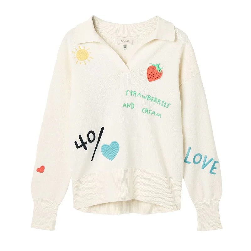 Joules Ladies Set Match Knit Jumper Welt Pockets Slit Pockets Flap Pockets