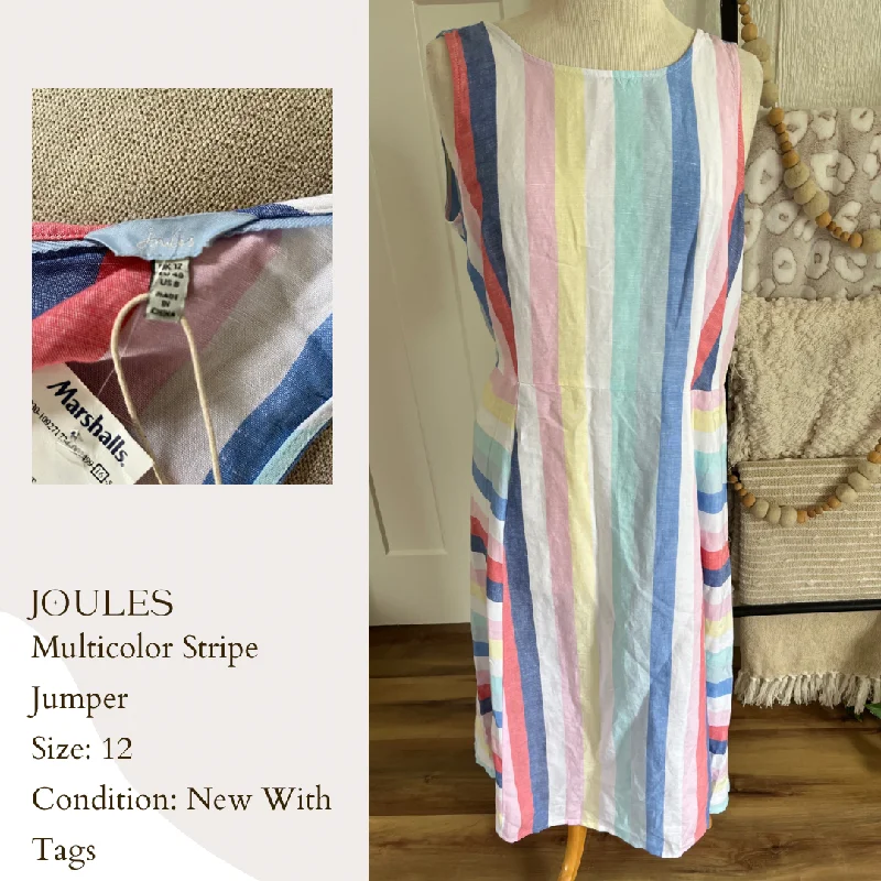 Joules Multicolor Stripe Jumper Machine Wash Dry Clean Hand Wash