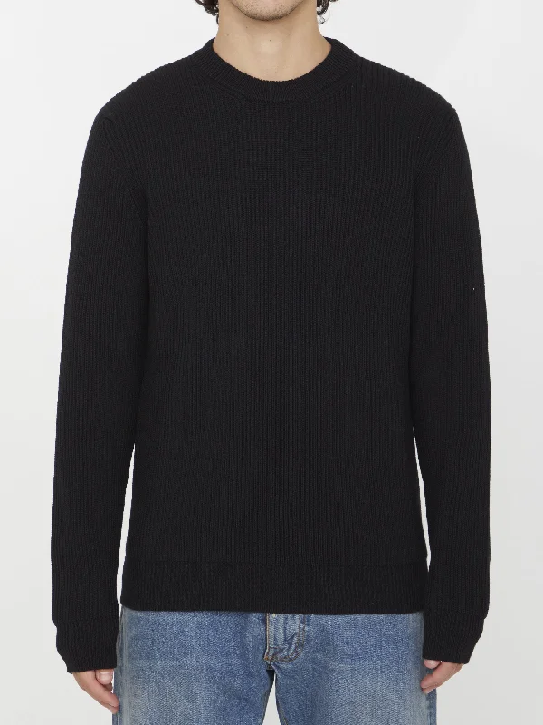 Merino Wool Jumper Hooded Sweater Collared Sweater Shawl Collar