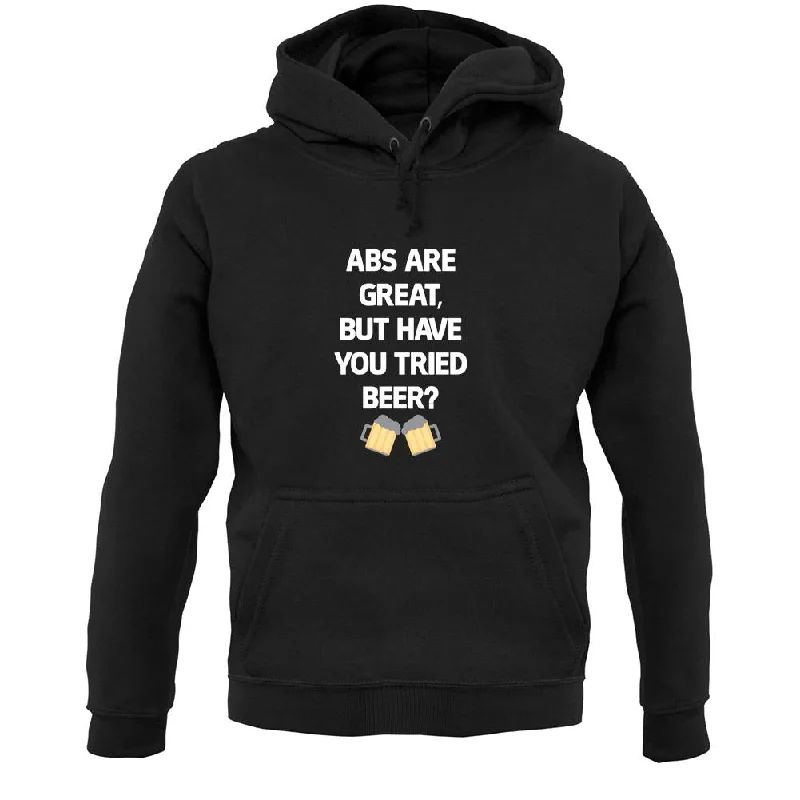 Abs Are Great, Beer Unisex Hoodie Hoodie Dress Longline Feminine
