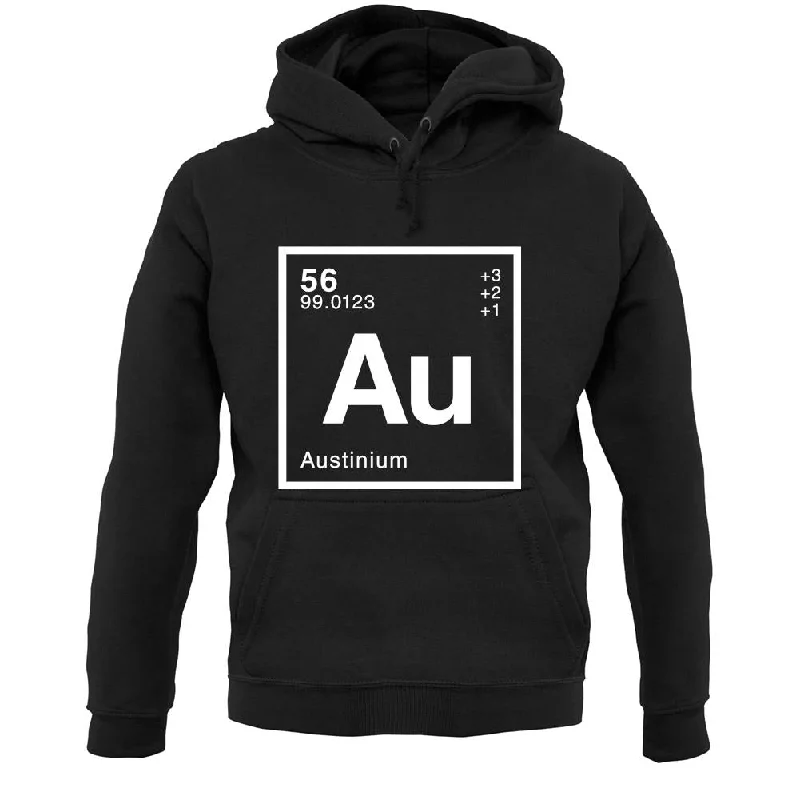 Austin - Periodic Element Unisex Hoodie Hoodie with Emblem Brand Identity
