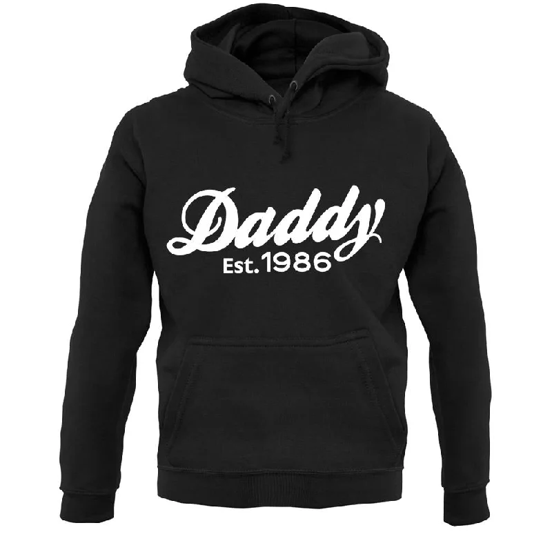 Daddy Est. 1986 Unisex Hoodie Hoodie with Longline Fit Extended Stylish