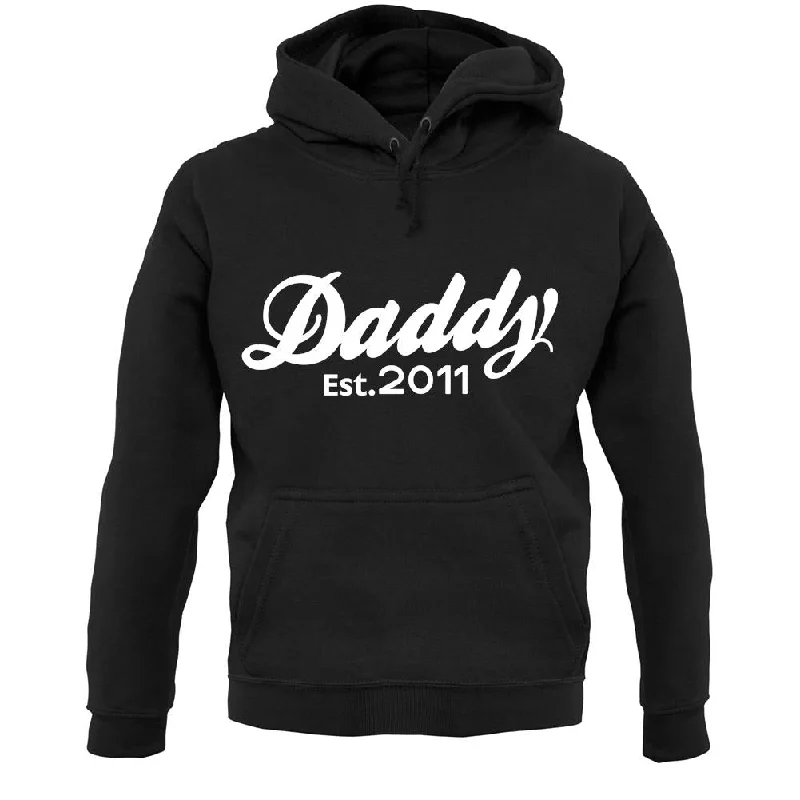 Daddy Est. 2011 Unisex Hoodie Hoodie with Relaxed Fit Easy Casual