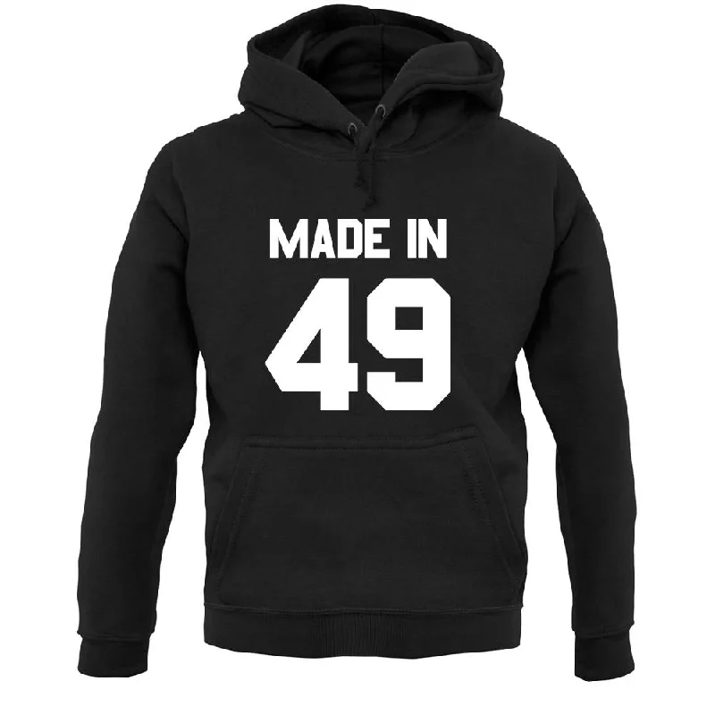 Made In '49 Unisex Hoodie Hoodie with Crew Neck Simple Timeless