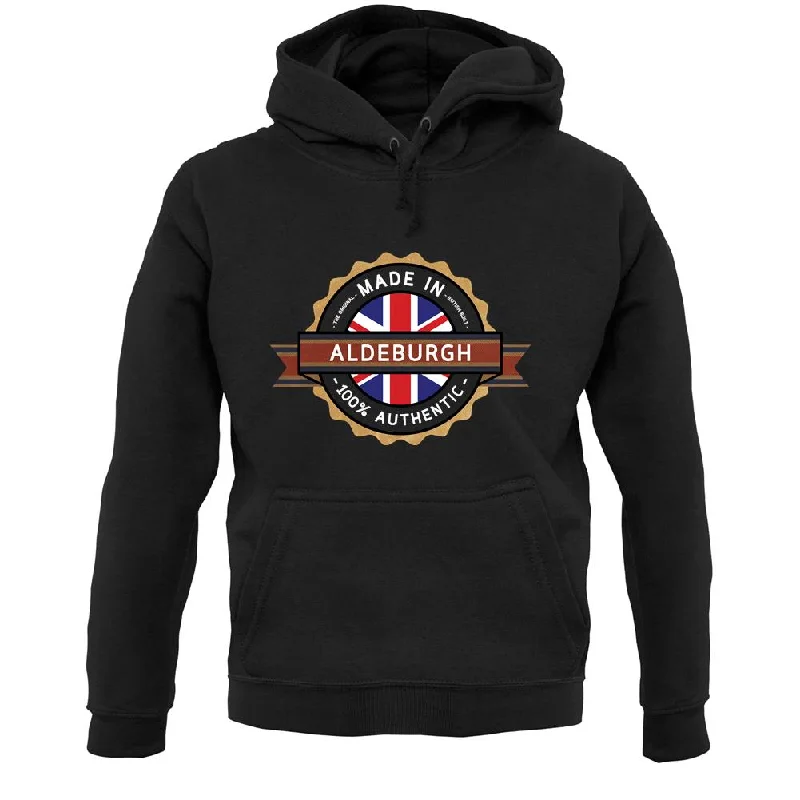 Made In Aldeburgh 100% Authentic Unisex Hoodie Hoodie with Typography Text Message