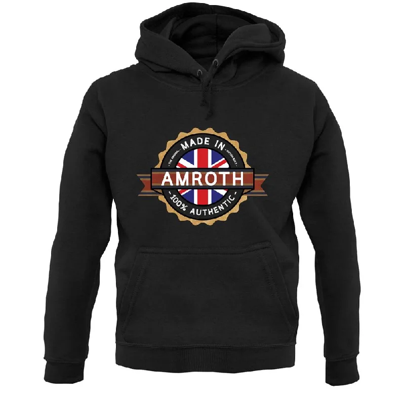 Made In Amroth 100% Authentic Unisex Hoodie Zip Hoodie Drawstring Kangaroo Pocket