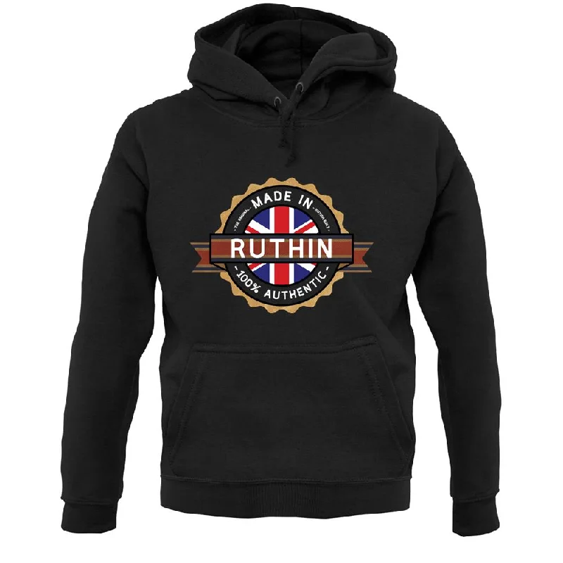 Made In Ruthin 100% Authentic Unisex Hoodie Hoodie Dress Longline Feminine