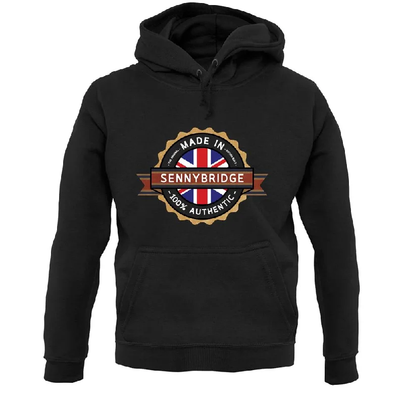 Made In Sennybridge 100% Authentic Unisex Hoodie Hoodie with Pocket Utility Practical