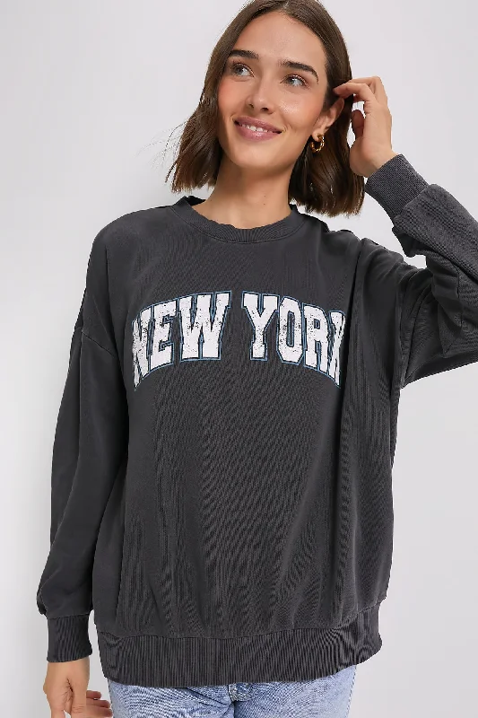 New York State of Mind Sweatshirt Zip Hoodie Drawstring Kangaroo Pocket