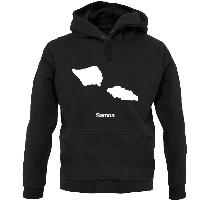 Samoa Silhouette Unisex Hoodie Hoodie with Pattern Geometric Abstract