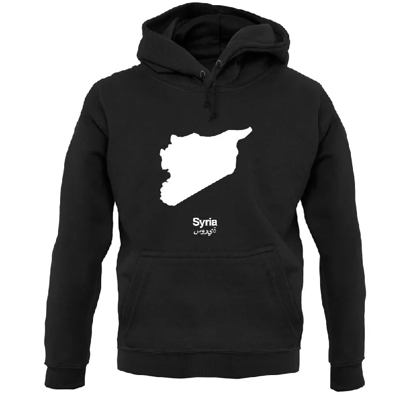 Syria Silhouette Unisex Hoodie Hoodie with Print Artistic Unique
