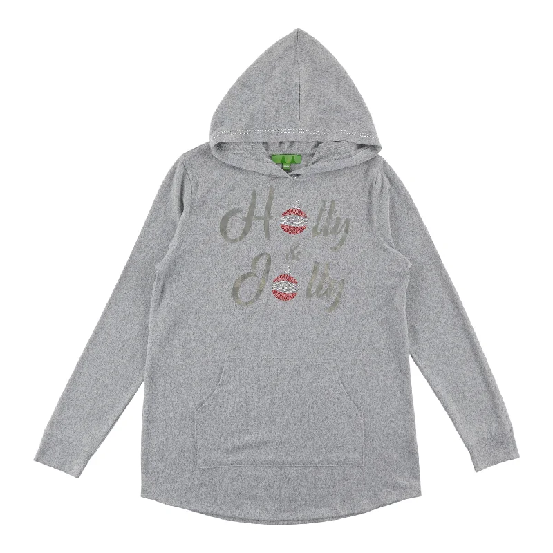 Comfy Cozy Women's Christmas Hoodie Hoodie with Ribbed Hem Stretchable Secure