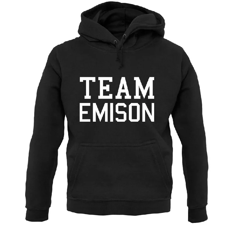 Team Emison Unisex Hoodie Hoodie with High Neck Warm Protective