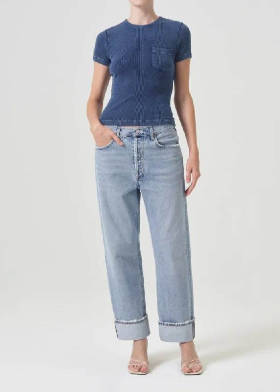AGOLDE Fran Jean in Force Casual Distressed Skinny Jeans