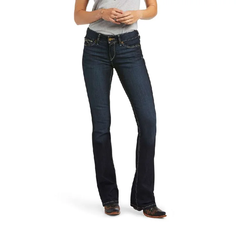 Ariat Ladies Contessa Nashville XLong Boot Cut Jeans Stylish Bootcut Denim Jeans