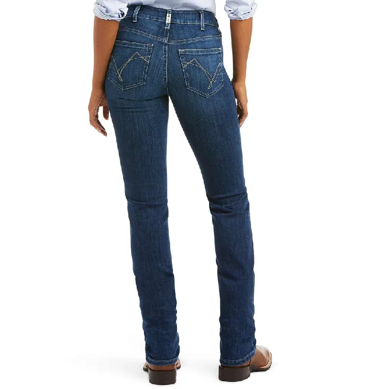 Ariat Women's R.E.A.L. Perfect Rise Abby Straight Jeans Trendy Bootcut High-Waisted Jeans
