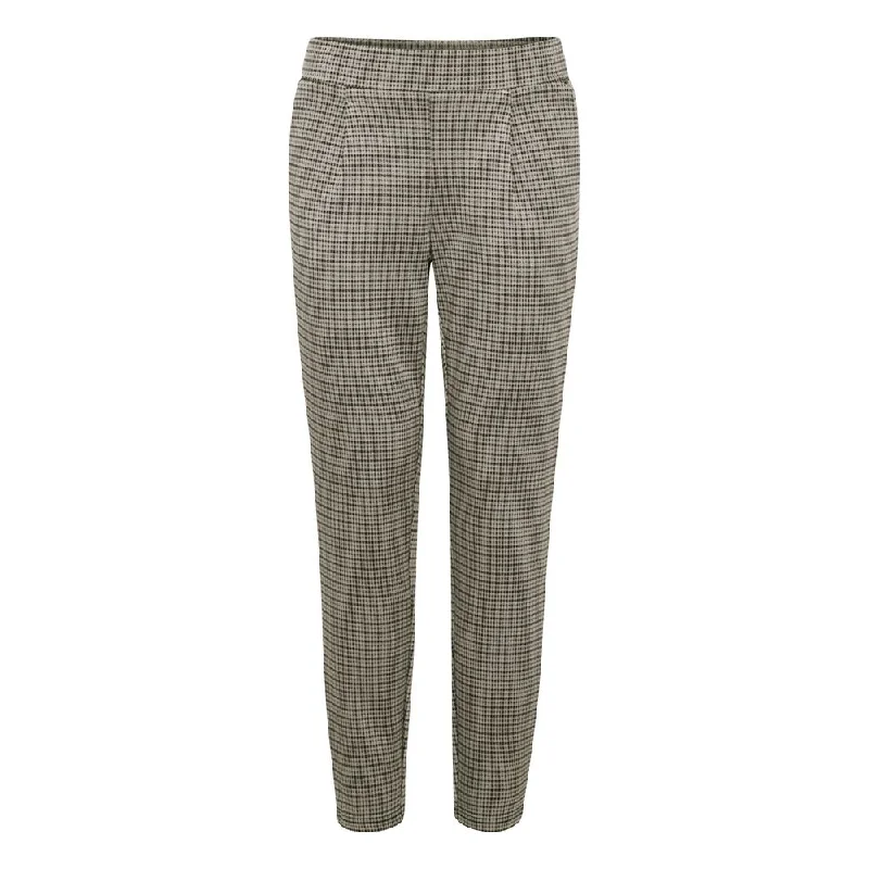 Beige Polyester Jeans & Pant Chic Rolled Cuff Denim Jeans