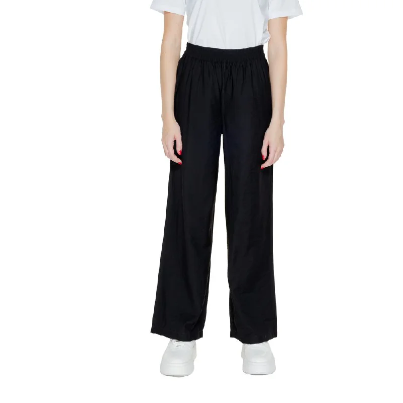 Black Viscose Jeans & Pant Comfortable Mid-Rise Jeans
