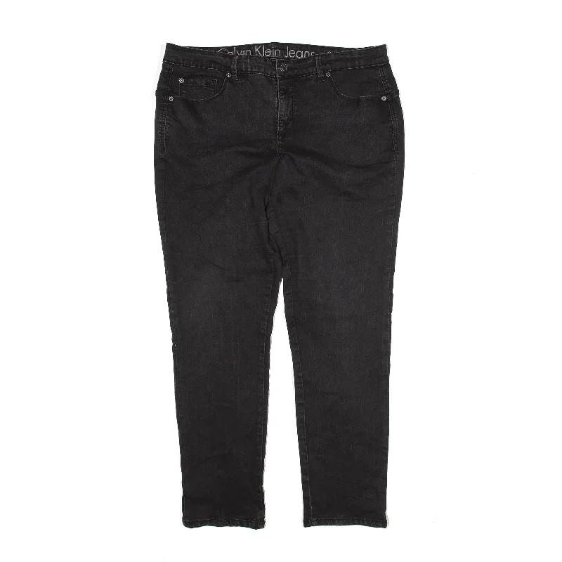 CALVIN KLEIN CURVY Blue Jeans W33 L30 Stylish Bootcut Denim Jeans