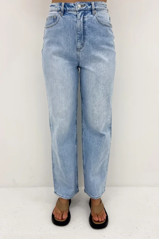 High Baggy Jean Blue Rapture Comfortable Folded Hem Jeans