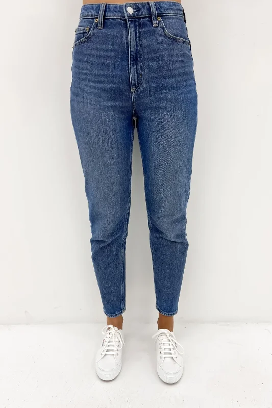 High Moms Jean Anemone Trendy Bootcut High-Waisted Jeans
