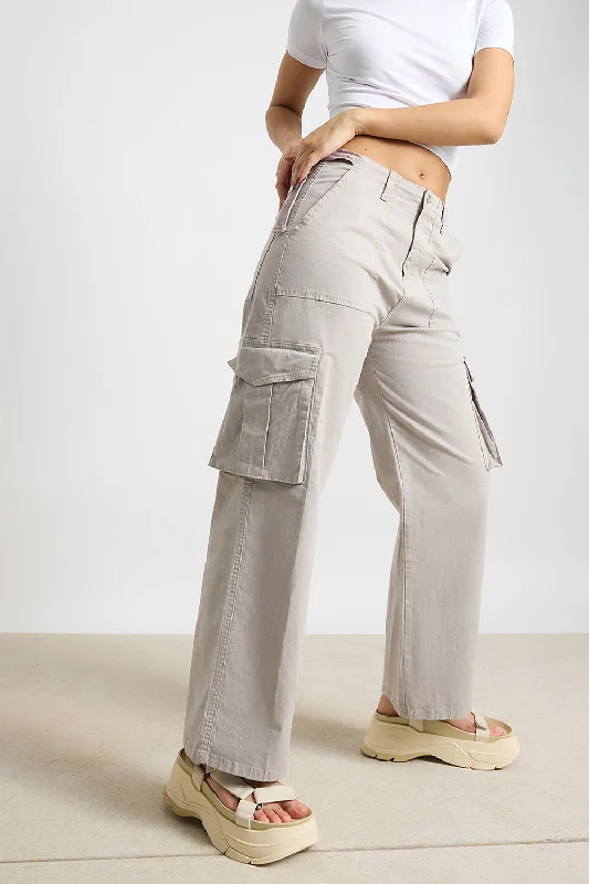 Grey Crest Cargo Jeans Stylish Plus Size Denim Jeans