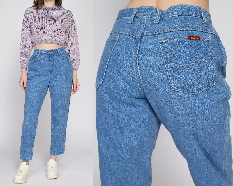 Large 90s High Waisted Mom Jeans Petite 31" Cozy Relaxed Fit Jeans