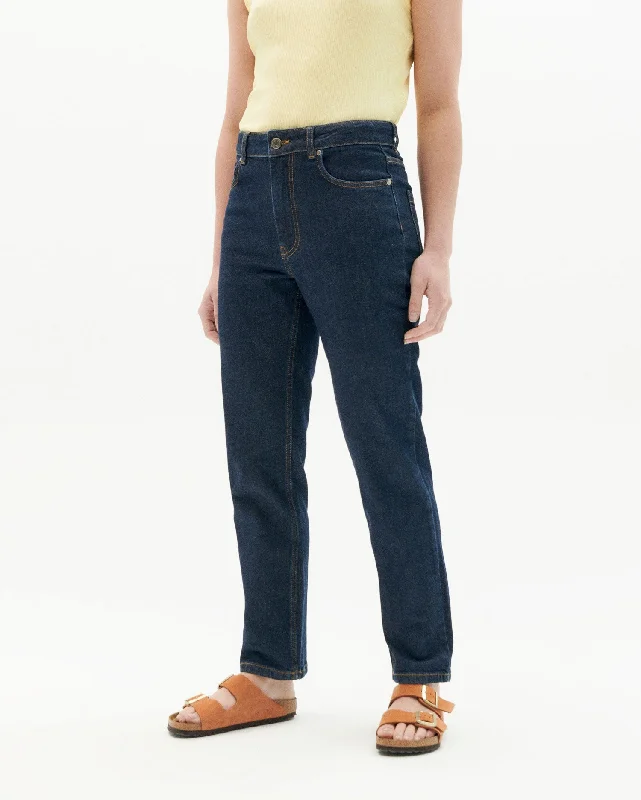 Nele Jeans Dark Denim Elegant Dark-Wash Bootcut Jeans