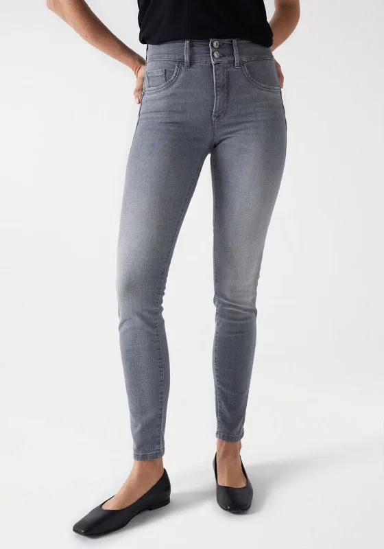 Salsa Secret Push In Jeans, Grey Cozy Relaxed Fit Jeans