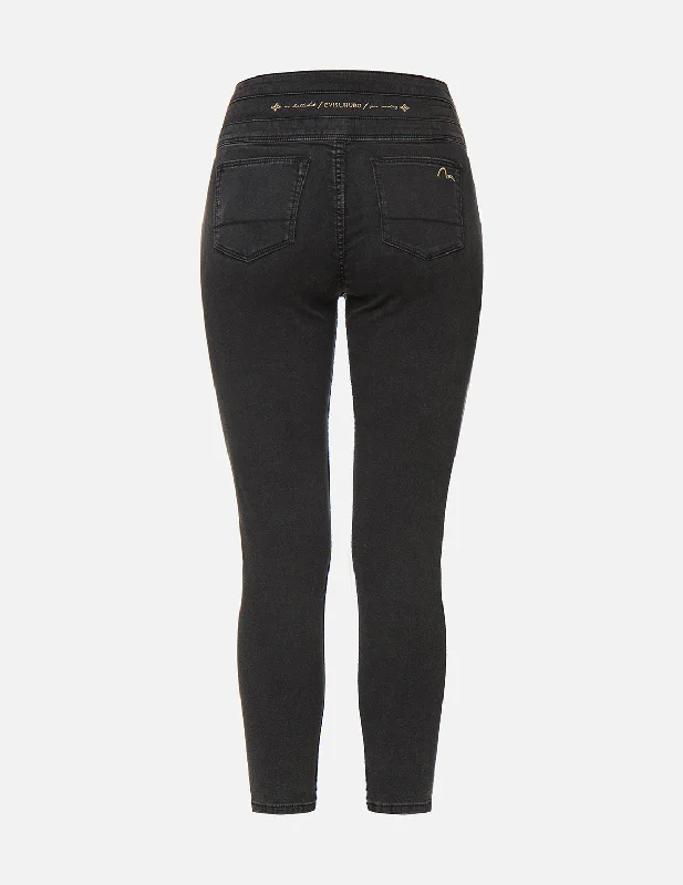Seagull Embroidered Ripped Skinny Jeans Casual High-Waisted Bootcut Jeans